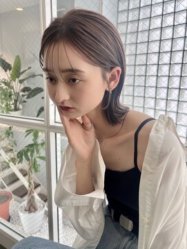 ミリア(MILIA) 大人可愛い小顔切りっぱなしボブ/20代30代40代シースルーバング