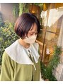 オネスト 八柱店(onest)&nbsp;今年オススメのカシスカラーに、顔まわりレイヤーが可愛いボブ。