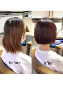 ツヤ感コンパクトミニボブ大人可愛い美髪【カミケン方木田店】