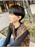 40代50代60代ミニボブココアブラウン小顔美肌ストレート丸み