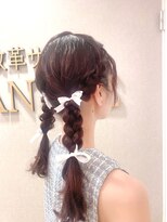 ヘアセットサロンコト(Hair Set Salon KOTO)&nbsp;三つ編みツインヘア