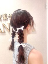 ヘアセットサロンコト(Hair Set Salon KOTO) 三つ編みツインヘア