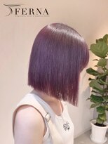 フェルナ(FERNA) 前下がりBOB×ピンクラベンダー