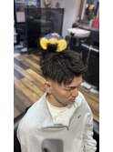 無造作ピンパーマ