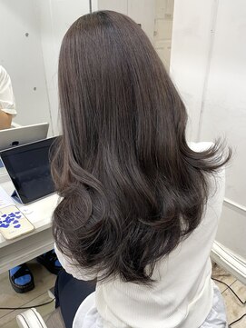 シーン(seen) 【ラベンダーグレージュ】小顔前髪くびレイヤーカット