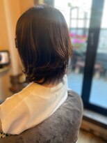 スノードロップ(SNOW DROP)&nbsp;40代xセミロングxゆるふわパーマ