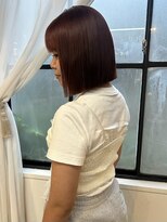 チャプター 問屋町(chapter)&nbsp;オレンジブラウンパツっと切りっぱなしミニボブ