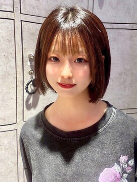 ヘアリゾート粋 新宿三丁目本店 ショートボブ/ナチュラルストレート/ブラウン