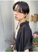 NUDE20代30代レイヤーハンサムショート前髪なしショート