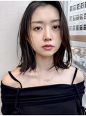 【MINX】顔まわり似合わせカット+暗めカラーロング_表参道