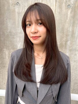 イーストハムネオ(EAST HAM NEO) 顔まわりレイヤー/ロング/ナチュラルブラウン/艶髪