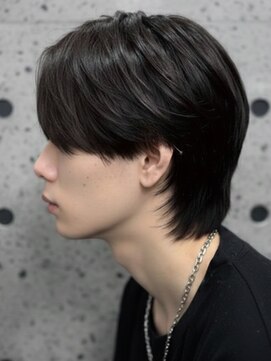 メンズ おしゃれな大人のフェザーウルフ マッシュウルフ