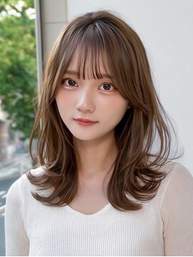 レリーリズ 大阪梅田(Rely Liz) レイヤーカット　アッシュベージュ　髪質改善