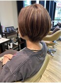 大人丸みショートボブ×美シルエット