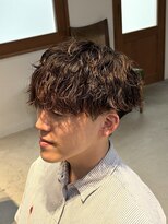 アトラクト バイ ラック 津田沼(Attract by LUCK) シャドウパーマ×ブラウンカラー/津田沼メンズパーマ
