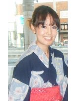 ヘアーズカフェ アン(HAIR'S CAFE an) 浴衣に似合うアップスタイル