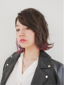 スミカ バイ マージ(Sumika. by merge) 《東住吉区/個室サロン》大人ガーリーボブ×インナーカラー