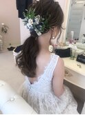 ローポニーテール　ヘアセット