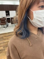 ダブル(W)&nbsp;インナーカラー☆ブルー