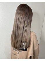 アービング(a'bing) 艶感◎ミルクティーベージ×ロングスタイル　 stylist伊良部