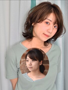 マッチレス(matchless) #20代before/after  ＃ボブウルフ　＃カーキグレイジュ