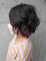 ジェッツ ビューアーツ(JETS BEAUX-ARTS) クセ毛を活かしたボブ×インナーカラー