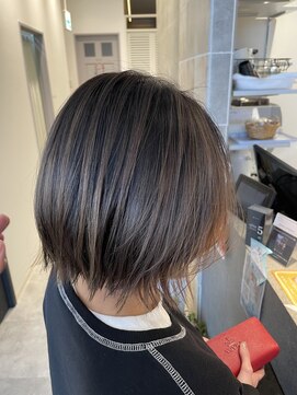 ヴィアンカ 倉敷中央通り店(Vianca) バレイヤージュ×グレーベージュ