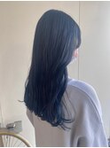 顔まわりカット◯グレーブルーブラック◯イルミナカラー