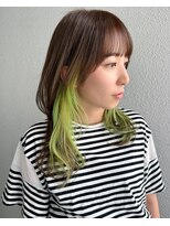 ロージアバイアルティナ(ROSIER by artina)&nbsp;ネオングリーン＿ライムグリーン_インナーカラー