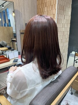テラスヘアラボ 新潟駅南(TERRACEhairLab.) 【艶髪ピンクベージュ】