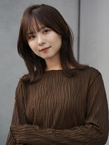 ガーデン オオタカノモリ(garden otakanomori)&nbsp;柔らかい大人の女性の外ハネくびれミディアム×艶ブウランカラー