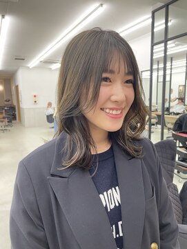 サンド 大阪梅田(sand) @eri_bob_ 前髪/マチルダボブ/インナーグレージュ[大阪梅田駅]