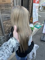 ベルヘアーデザイン 堺東(Belle hair Design)&nbsp;グレージュ/ファイバープレックスブリーチ
