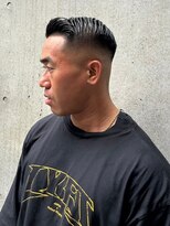 ビンゴ(BINGO)&nbsp;1791渋谷メンズカット黒髪スキンフェードバーバーフェードカット