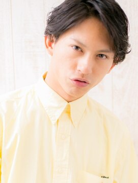 理容ハンサム 戸田公園店 重軽バランス!七三分けツーブロックグレージュカラーヘアF戸田