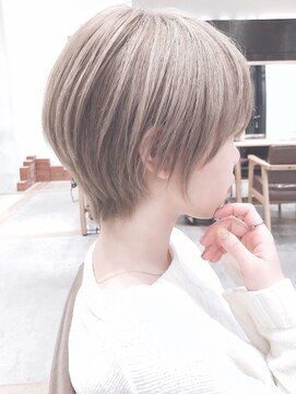 セイドット フクオカ(Say.FUKUOKA) 【Say.福岡】ショート×ミルクティーグレージュ×ケアブリーチ