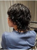 【横山】ハンサムウルフショート外国人のくせ毛風パーマ