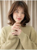 ミルクティーカラーくびれヘアロングウルフY戸田公園30代40代