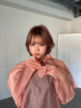 アンダーバーホワイト 天神店(_WHITE) ショート透明感カラー/シースルーバング/顔まわり／レイヤー