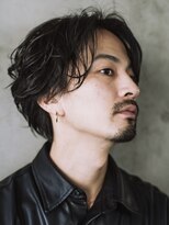 オルト(Altn)&nbsp;大人の波巻きスパイラルパーマミディアムロングメンズカットヘア