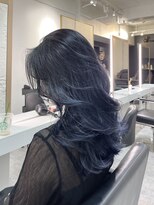 ブレンド 渋谷(BLend)&nbsp;ホワイトグレージュミニウルフデジタルパーマチェリーブラウン