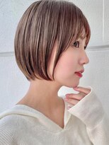 サンド 名古屋(sand)&nbsp;アプリコットオレンジくびれヘアハイライトカラー名古屋ショート