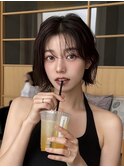 シースルーバング×ラフボブ