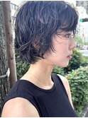 ボブパーマ/ウェーブヘア/イメチェン/クセ毛風パーマ