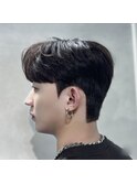 シースルーマッシュダウンパーマ韓国マッシュニュアンスパーマ