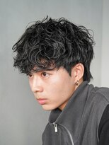 フィフス(fifth)&nbsp;原宿メンズシャドウパーマルーズパーマ緩めスパイラルパーマ30代