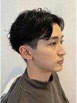 ゼロスバーバー(0's BARBER SHOP)&nbsp;メンズパーマツイスパフェザーパーマ黒髪