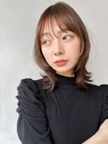 アグノス 青山(Agnos) クラゲヘアー似合わせカットセミディ薄めバング#546f1125