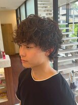 ヘアーアンドエステ ハラダ 滝ノ水店(Hair&Esthe Harada)&nbsp;メンズ/強めシャドウパーマ/マッシュショート