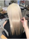 抜きっぱなしブリーチ　ムラシャン仕上げ